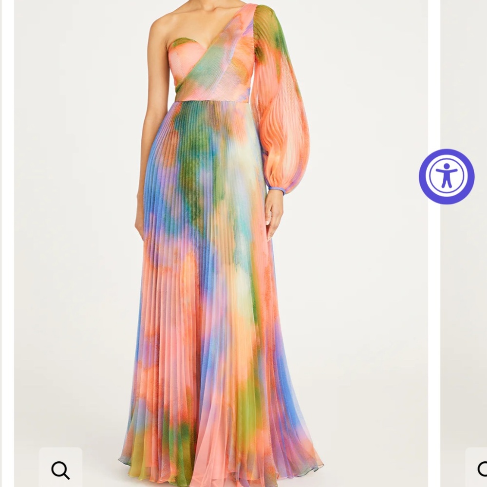 Theia Elle One shoulder gown